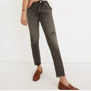 Madewell The Perfect Vintage Jean in Cosner Wash: Knee-Rip Edition, Size 32 Tall